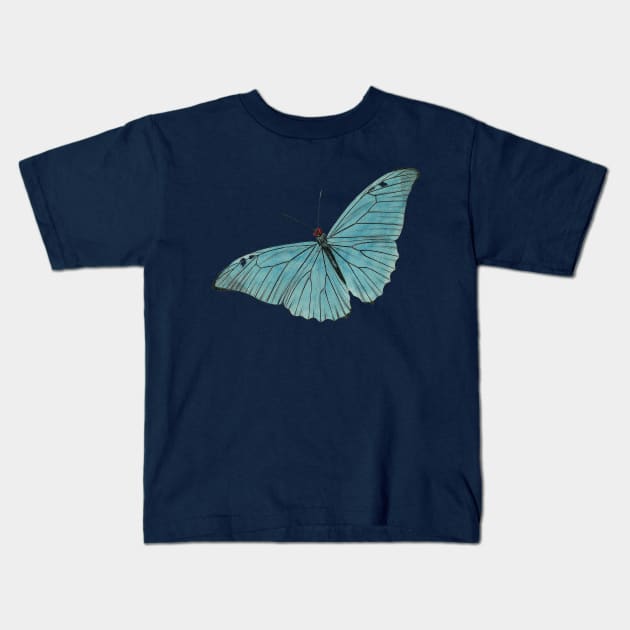 Vintage Butterfly Pattern Kids T-Shirt by Yourfavshop600